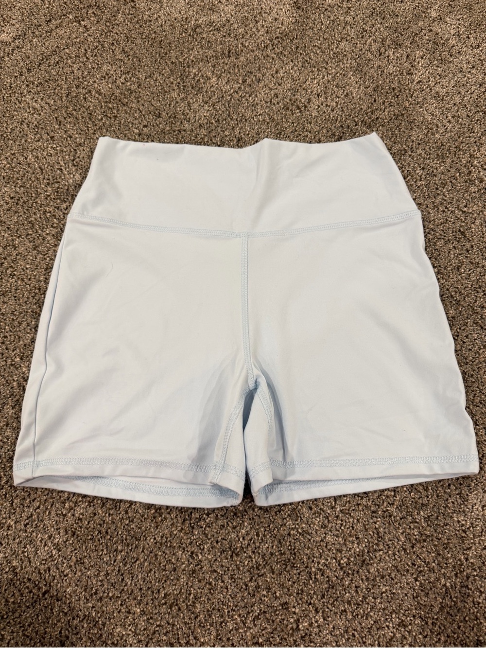 Wallflower Light Blue High-Rise Bike Shorts